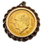  Preview image for Diez Pesos 1959 Gold Coin, Set in 14k 
