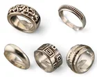  Preview image for Five Sterling Silver Modernist Rings 