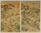  Preview image for Pair of Chinese Paintings on Silk, 