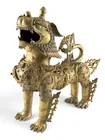  Preview image for Large Indian Brass Yali Temple Lion 