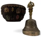  Preview image for Tibetan Bronze Ritual Bell & Bowl 