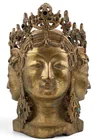  Preview image for Finely cast gilt bronze head of 