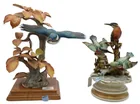  Preview image for Two Porcelain Kingfisher Bird Figurines 