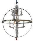  Preview image for Chrome Sphere Form Eight Light Hanging 