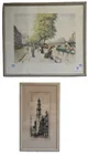  Preview image for Three Framed Cityscape Etchings Tavik 