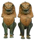  Preview image for Pair of Thai Verdigris and Gilt Bronze 