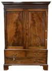 Preview image for George III Mahogany Linen Press having a 