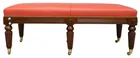  Preview image for Custom Regency Style Leather Top Bench / 