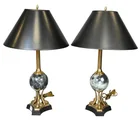  Preview image for Pair of Neoclassical Style Brass and 