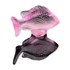  Preview image for Lalique Fuchsia Crystal Fish Figurine 
