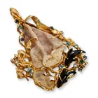  Preview image for 14K Yellow Gold Sandstone, Quartz, Onyx 