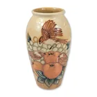  Preview image for Moorcroft Finches Ochre Pattern Vase 