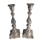  Preview image for 2pc Rococo Revival Style Silver-Toned 