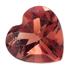  Preview image for Faceted Heart Shaped Sunset Orange Stone 