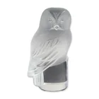  Preview image for Lalique Frosted Crystal Owl Paperweight 