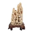  Preview image for Chinese Carved Bone Luohan Figural Group 
