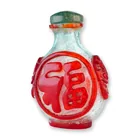  Preview image for Peking Glass Overlay Snuff Bottle, Light 