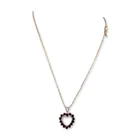  Preview image for Sterling Silver and Garnet Heart Pendant 