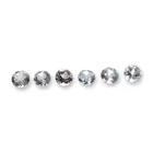  Preview image for 6pc Loose Round Cut Aquamarine Gemstones 