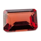  Preview image for Emerald Cut Orangish Red Garnet Gemstone 