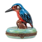  Preview image for Limoges Kingfisher Porcelain Trinket Box 