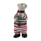  Preview image for Limoges Porcelain Polar Bear Trinket Box 