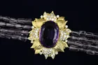  Preview image for AMETHYST AND WHITE SAPPHIRE FLORAL 