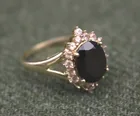  Preview image for 14K YELLOW GOLD, GARNET AND WHITE 