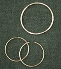  Preview image for PAIR 18K BRIGHT-CUT YELLOW GOLD HOOP 