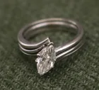  Preview image for 14K WHITE GOLD AND MARQUISE DIAMOND 