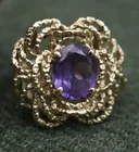  Preview image for 14K YELLOW GOLD AND AMETHYST OPEN 