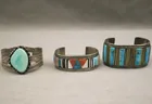  Preview image for THREE NATIVE AMERICAN SILVER AND VARIOUS 
