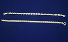  Preview image for TWO 14K YELLOW GOLD FLEXIBLE-LINK CHAIN 