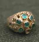  Preview image for 18K TEXTURED YELLOW GOLD AND EMERALD 