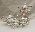  Preview image for FOUR-PIECE EDWARDIAN STERLING SILVER TEA 