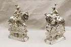  Preview image for PAIR STERLING SILVER FIGURES OF JOUSTING 