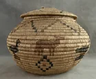  Preview image for ALASKAN YUP'IK / INUIT LIDDED BASKET 