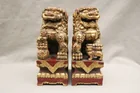 Preview image for PAIR CHINESE CARVED GILT-WOOD FIGURES OF 