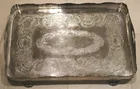  Preview image for HEAVY SILVER-PLATED RECTANGULAR SERVING 