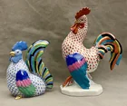  Preview image for TWO HEREND PORCELAIN FIGURES OF ROOSTERS 
