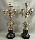  Preview image for PAIR FIVE-LIGHT URN-FORM BRASS 