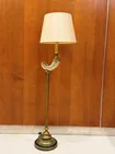  Preview image for BRASS POLE FLOOR LAMP WITH MOUNTED 