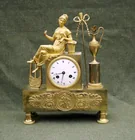  Preview image for FRENCH EMPIRE GILT BRONZE FIGURAL MANTLE 