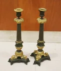  Preview image for PAIR PATINATED BRASS AND GILT-METAL 