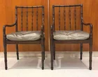  Preview image for PAIR OF MAHOGANY OPEN-ARM CHAIRS WITH 