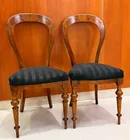  Preview image for PAIR CONTINENTAL FIGURED MAHOGANY SIDE 