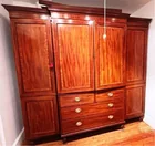  Preview image for GEORGE III STYLE INLAID MAHOGANY LINEN 