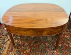  Preview image for PAIR LATE SHERATON MAHOGANY DEMILUNE 