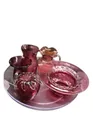 Preview image for Lot# 135 - 5 pcs Hand Blown Cranberry Gl 