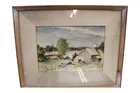  Preview image for Lot# 170 - Framed Watercolor Farm Scene 
